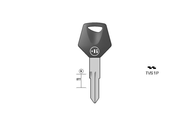 car key Messing plastic head KL-TVS1P#K041