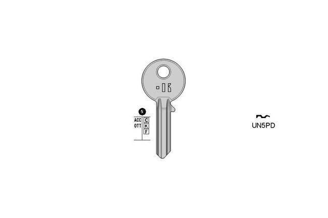 Gngige cylinder key  KL-UN5PD S-UL058 BO-707-1/2L JMA-U-3D