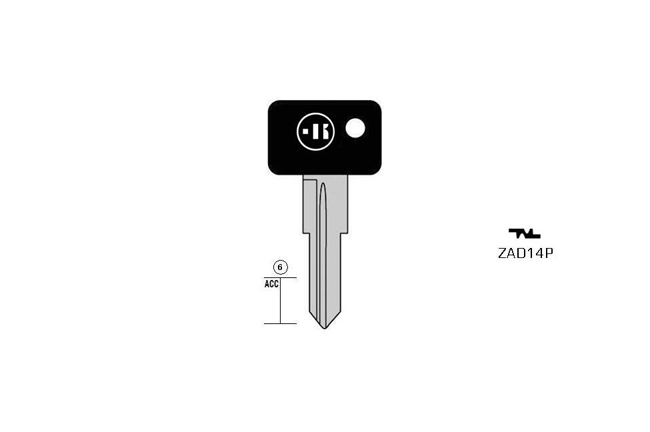 Autoschlssel Stahl Plastikkopf KL-ZAD14P#K141 S-ZD16RP BO-1525 JMA-ZA-9P1
