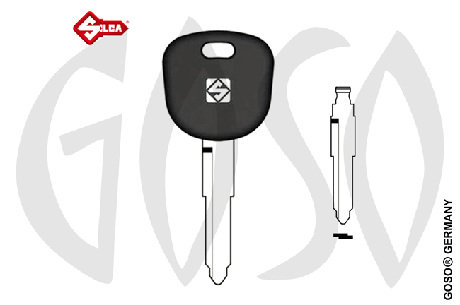 Key Shell Transponder passend for Mazda key blank MAZ24 8C 3412-4