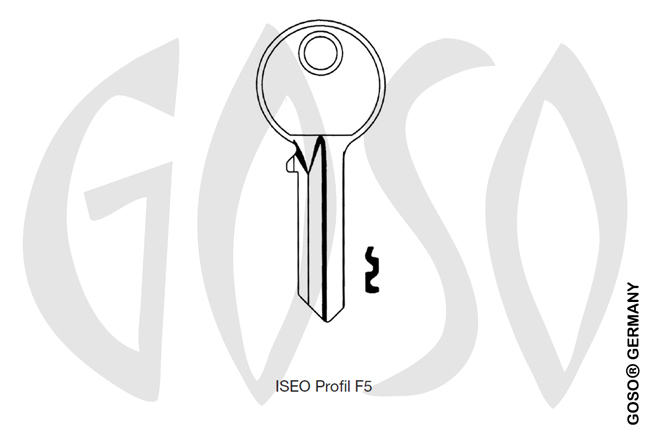 ISEOF5 Gngige cylinder key ISEO F5 KL-ISE5D S-IE6 BO-1486 JMA-IS-8D