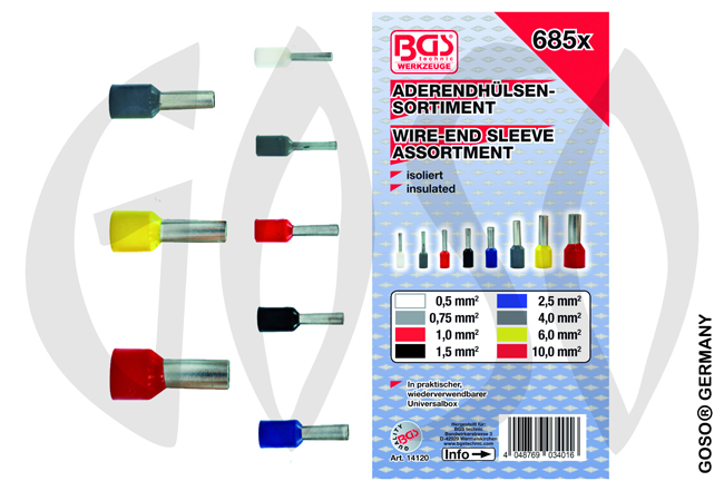 BGS Aderendhlsen-Sortiment isoliert 685-tlg. 4016