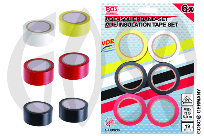 VDE Insulating Tape Roll 6 pcs. 4320