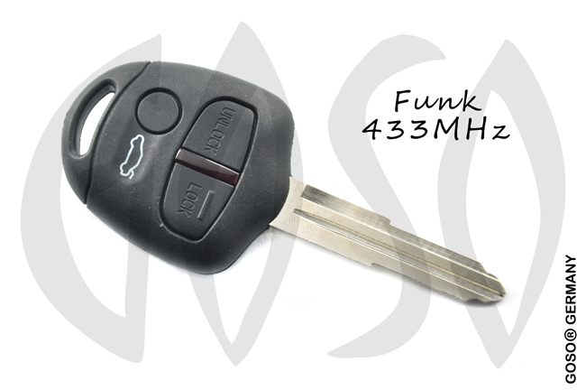 Remote Key for Mitsubishi 433 MHz MIT8 3 Button 0152