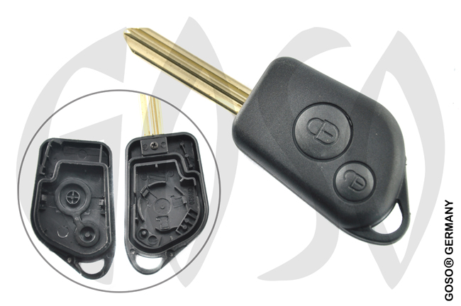 Key Shell for Citroen Xsara Picasso key housing blank SX9 2 buttons SX9ARS2 0961