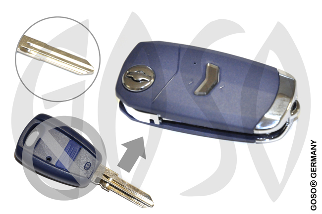 Key Shell for Fiat key blank UM GT15 1340