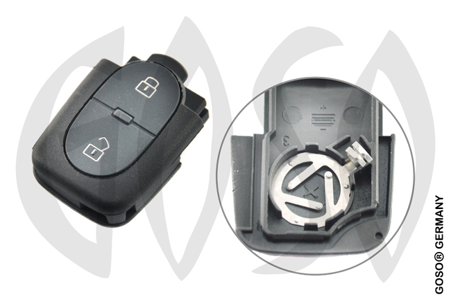 Key Shell for VAG Audi VW Seat Skoda 2B CR2032 HURSC2 2163-2