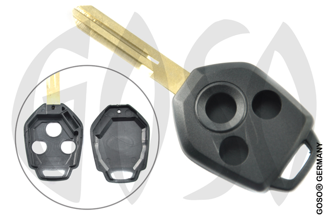 Key Shell for Subaru 3 Button key blank NSN19 2507