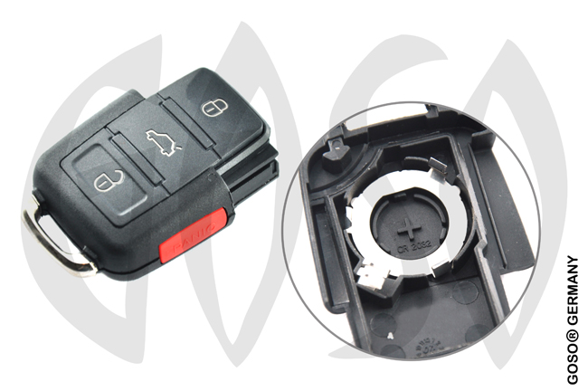Key Shell for VW Audi folding key housing panic 4 buttons 2910