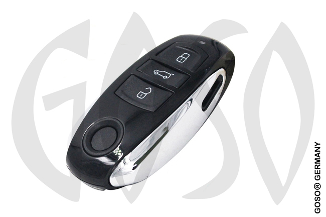 Key Shell for VW Touareg 3 button blank Keyless  HU162 3856-13