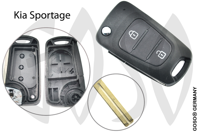 Key Shell for Kia Sportage TOY49 flipkey 4365