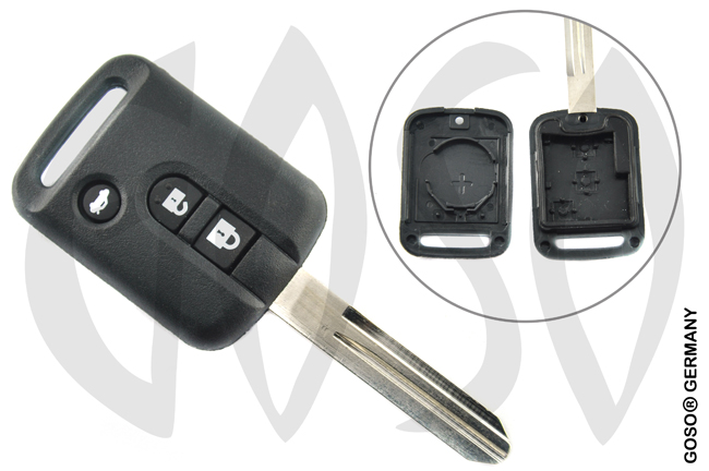 Key Shell for Nissan Sunny key housing blank 3 keys 4747