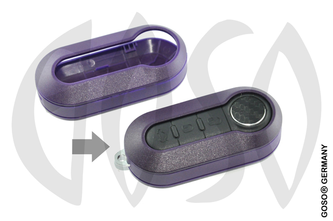 key cover for Fiat 500 DUCATO replacement (amethyst) 4969