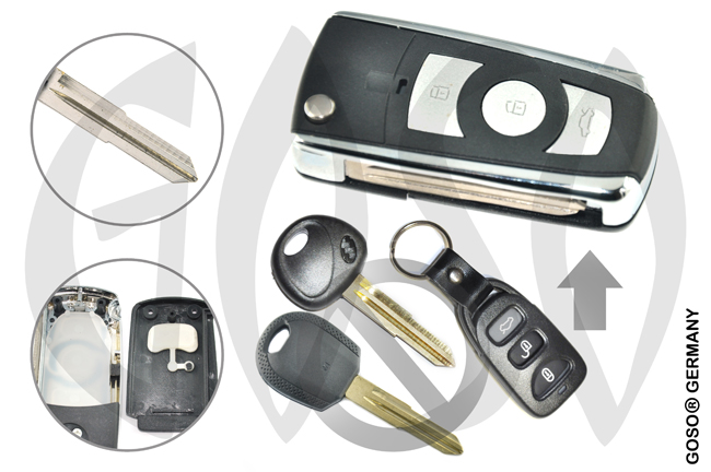 Key Shell for Kia Hyundai Key housing blank HYN6 5553
