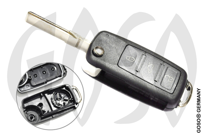 Key Shell for VW Touareg Seat key 3T blank housing HU66 5959