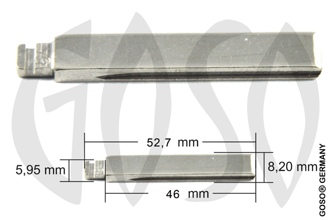 Key Blade Blank for Citroen Peugeot 2 pc. folding key blank HU83  6109
