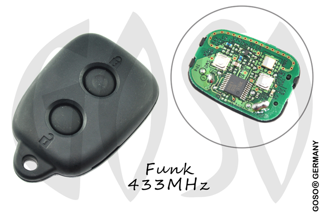 Remote Key for Toyota 433Mhz 2 button 6413