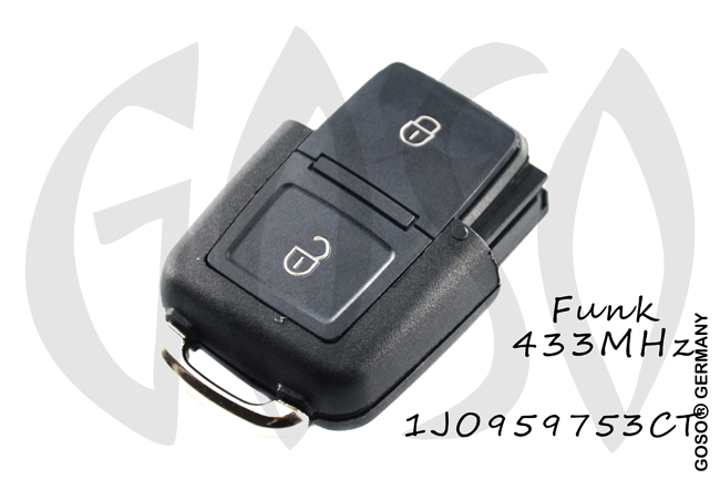 Funkschlssel fr VAG VW Seat Skoda 433MHZ ASK 2T 1J0959753CT OT 6468