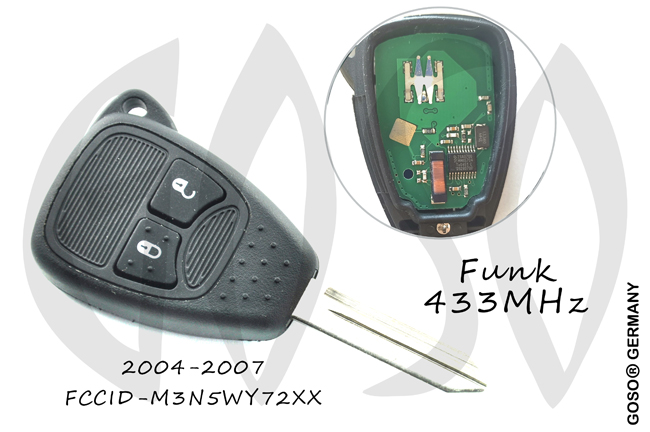 Remote Key for Chrysler 433MHZ ID46 PCF7941 CY24 2B M3N5WY72XX 6567