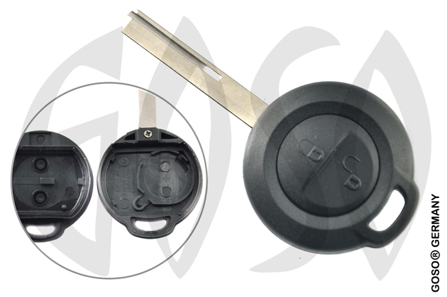 Remote Key [Flip-Key] for Mitsubishi Smart Mercedes PCF7941A ID46 433MHz 2B VA2 9728-3