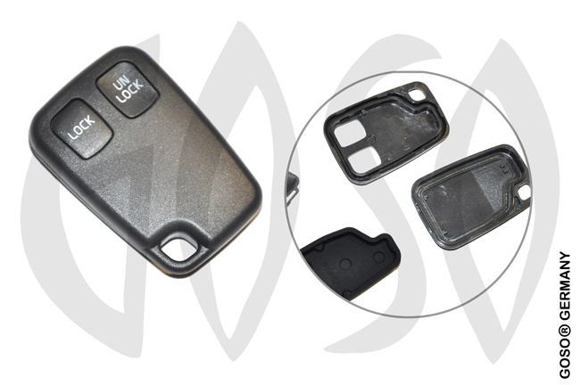 Key Shell for Volvo 2 Button Remote Case 7304
