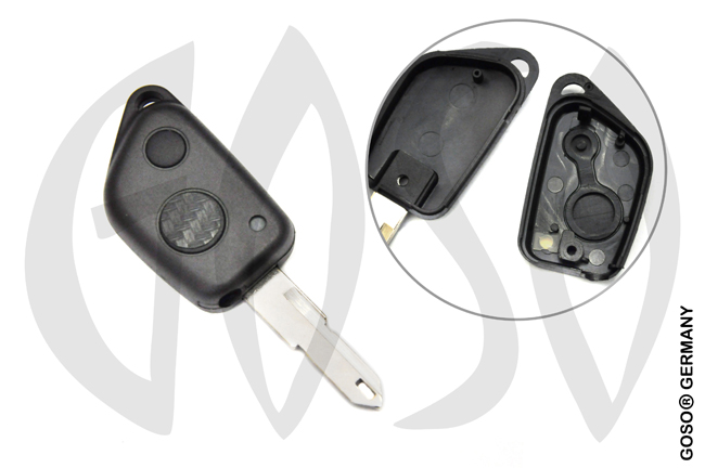 Key Shell for Peugeot key housing blank 2 button NE73 7670