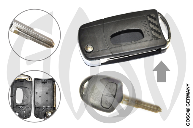 Key Shell for Mitsubishi 2T blank flip key MIT11 7953