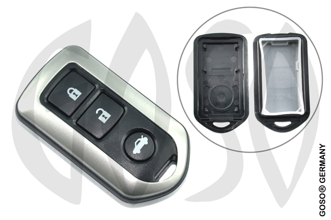 Key Shell for Toyota remote cover 3 button 8080