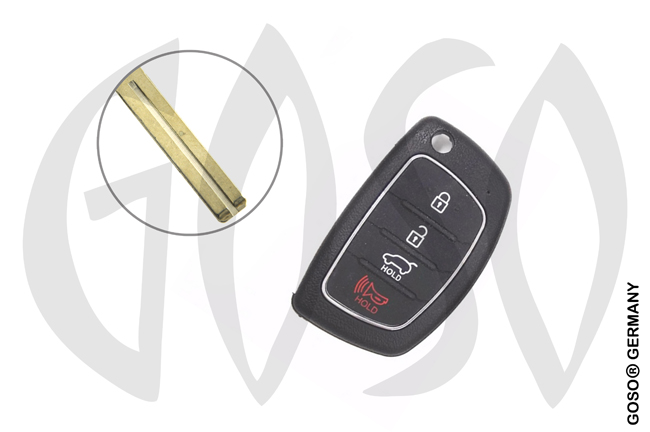 Key Shell for Kia Hyundai NE66 blank NE66 3 button panic Toy49 8257-2