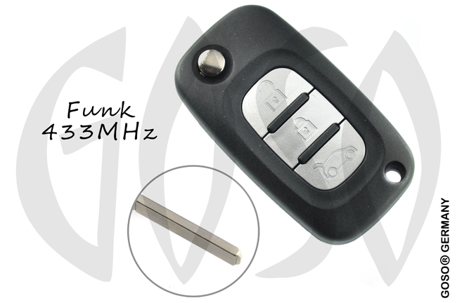 Remote Key for Mercedes Benz Citan 433Mhz ID46 3B PCF7961 8544-3