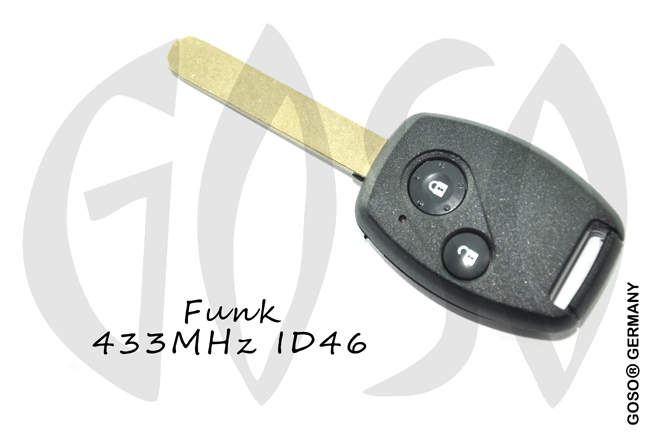 Remote Key for Honda 433MHZ FSK ID46 PCF7961 HON66 2B ZR307