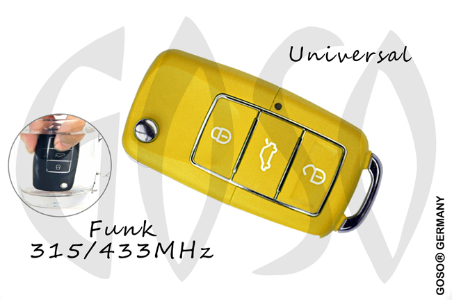 KD900 Funkschlssel B01-Luxury Gelb 3T 8912-6
