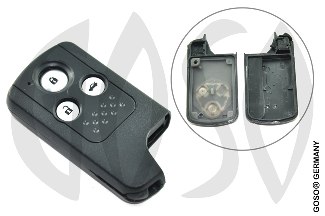 Key Shell for Honda 3 button remote key shell smart card 9308