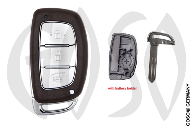 Key Shell for Kia Hyundai remote 3B TOY49 with Battery holder  9384-3