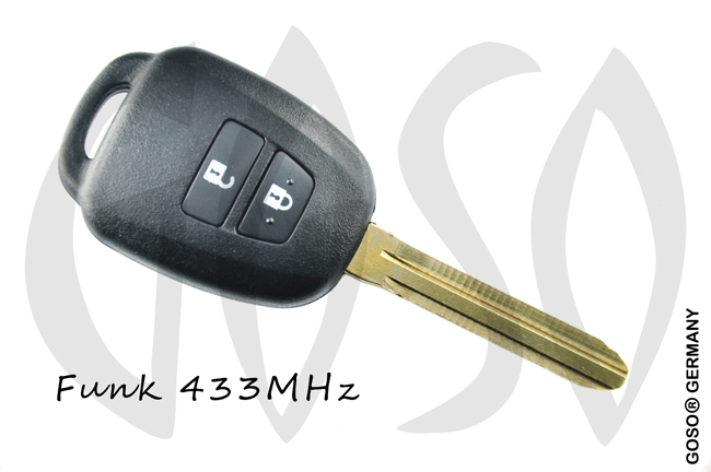 Remote Key for Toyota Vios 2 button remote control 433 frequency (after 2013) 9469