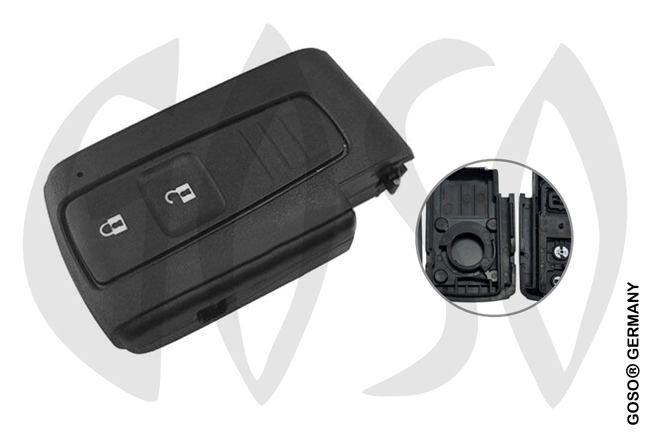 Premium - Slot Key Shell for Toyota remote smart 2 button TOYRSE2 TOY43 9711-5