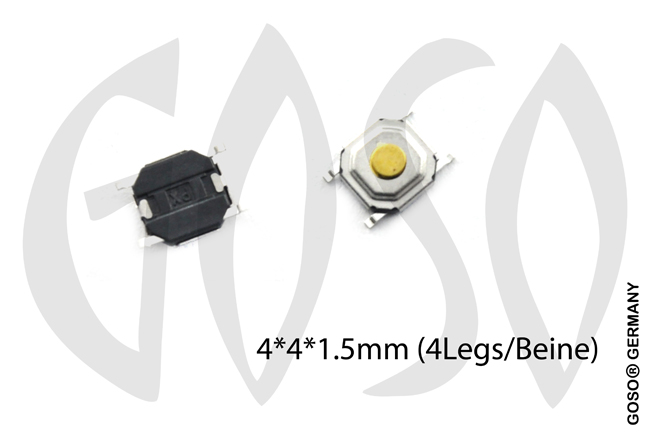 Micro key button 5*5*2.3mm 4 legs 9735-04