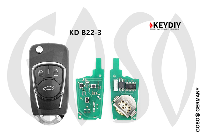 Universal KD900 Remote Key B22-3 3T 9964-8