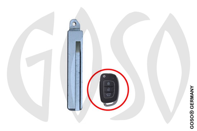 1 pc flip key blade blank for Hyundai Kia HY-19 # 9995-49