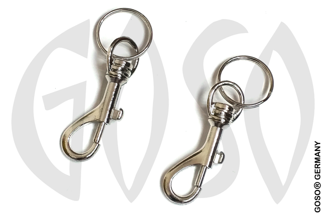 5x Key chain ring snap hook7073