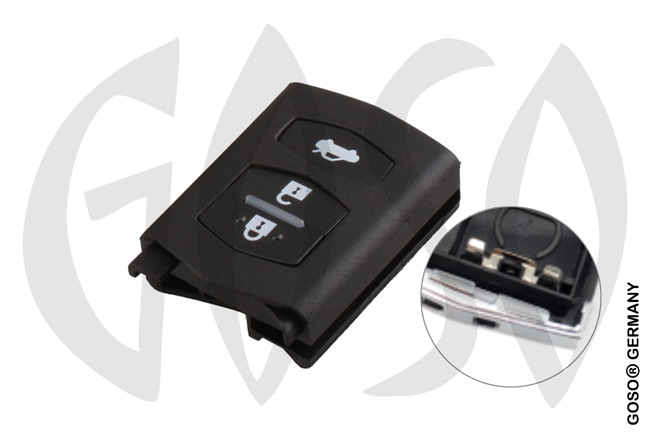 Key Shell for Mazda flip  3 button 8025