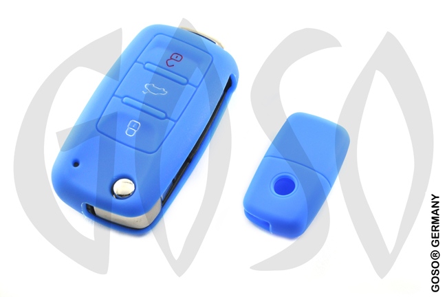 Cover for  VW Audi Seat key cover replacement (blue) 8155