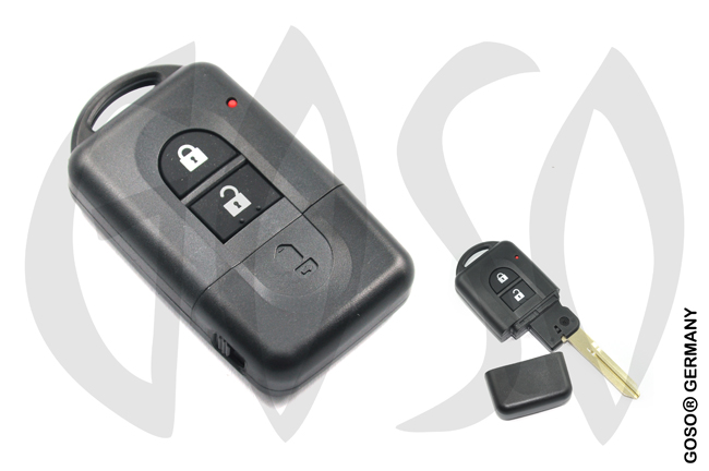 Key Shell for Nissan NSN14 2 button keyless 8476