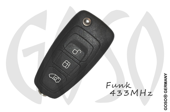 Remote Key for Ford Transit Akku ID49 PCF7945P (without HU101) 433Mhz FSK  3 buttons 8643