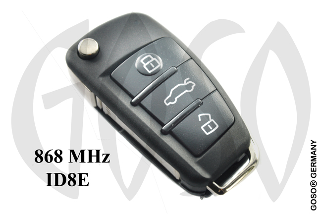 Remote Key for VAG Audi 868Mhz ID8E HU66 3B 4F0837220R ZR675