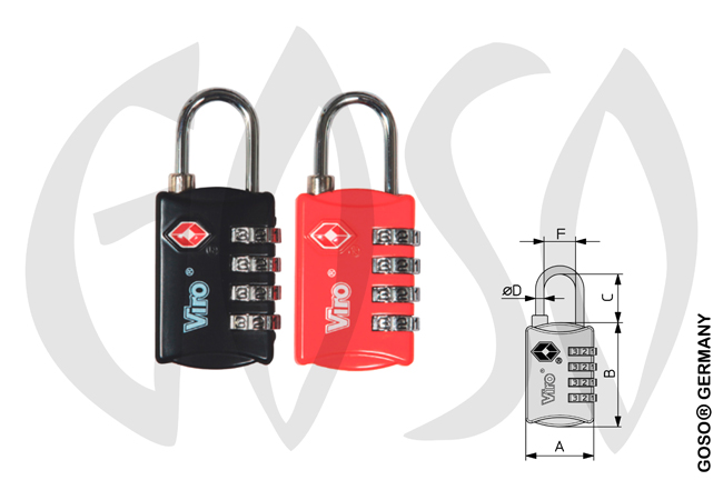 Viro - TSA padlocks for travelling 3903