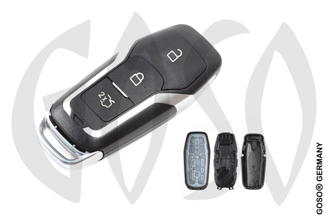 Slot Remote Key for Ford Edge Keyless GO ID49 315MHz 3T Panik HU101 ZR706