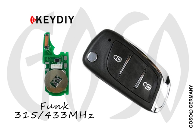 Keydiy KD900 X2 Remote Key 315 433MHz Transponder Multi 2B NB11-2 9964-11