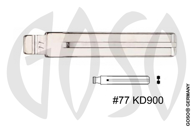 KD900 for Toyota Lexus 1 pc flip key blade blank HY77 TOY48 Short #77  9995-54