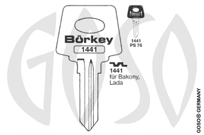 Lada key shell blank  BO-1441